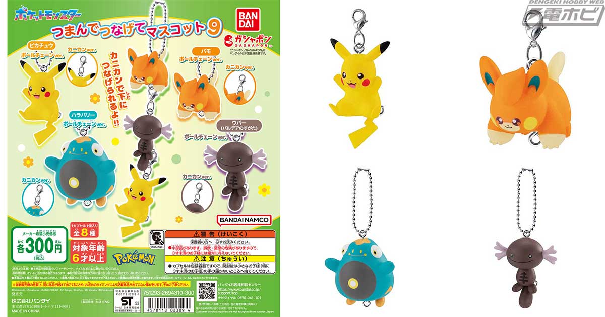 ポケモン』つまんでつなげてマスコットシリーズの第9弾！今回は