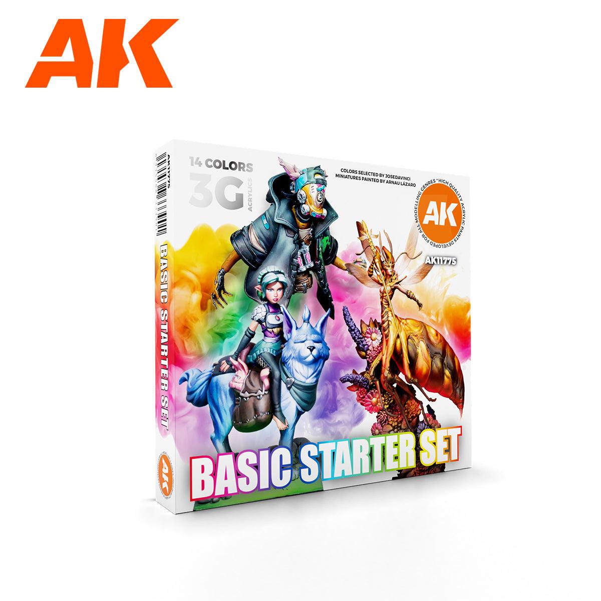 AK Interactive Basic Starter Set - 14 Colous By Jose Davinci