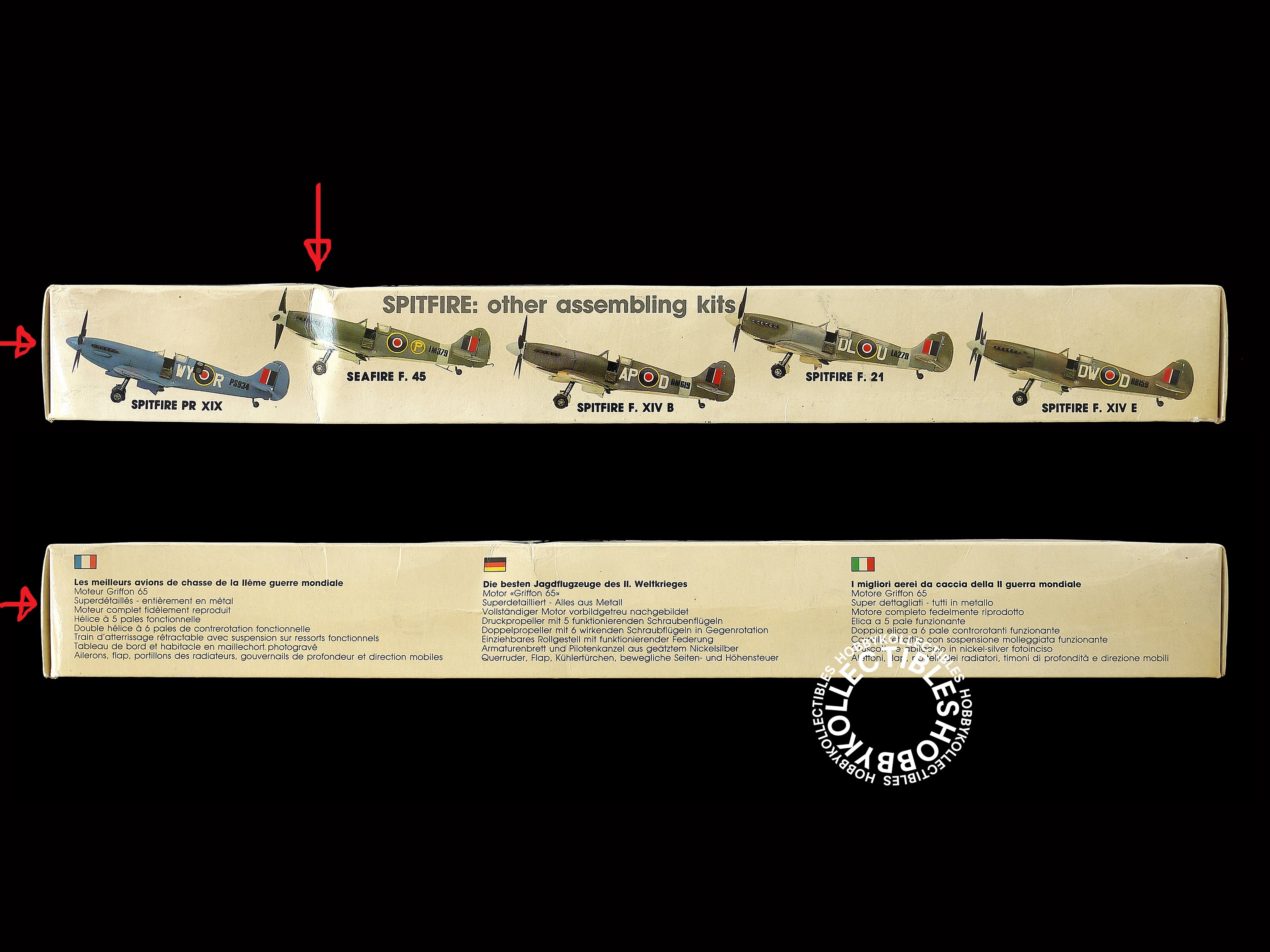 Casadio Gunze 1/48 Spitfire F.XIV E Fighter Metal Model Kit