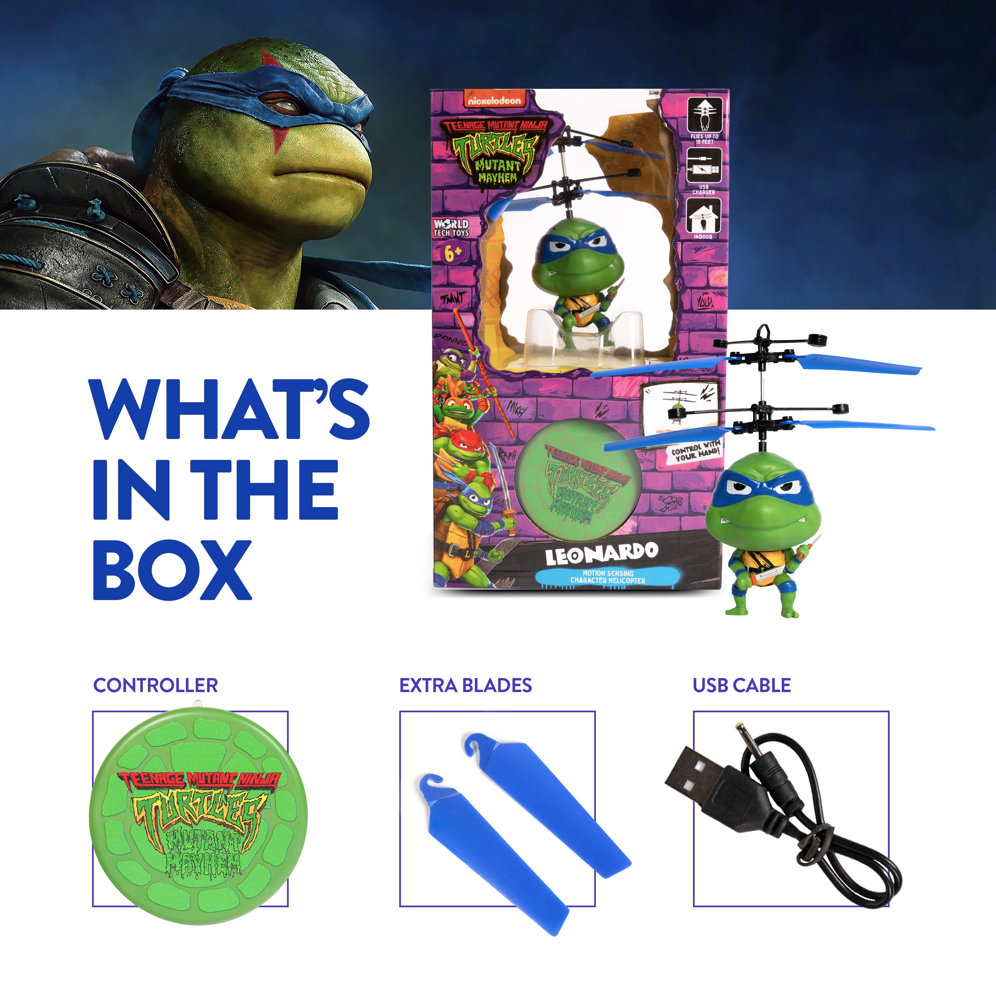 TMNT Mutant Mayhem Leonardo Big Head UFO – HOBBYTRON