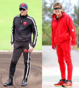 日本ハム】新庄剛志ビッグボス上下計4万4000円のど派手赤