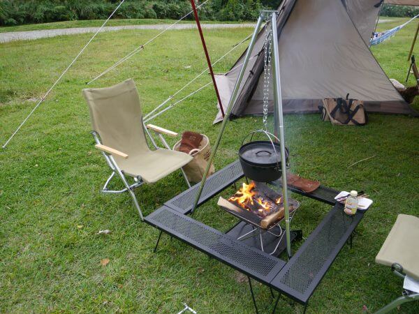 尾上製作所【マルチファイアテーブル】ローテーブルや焚火テーブルに