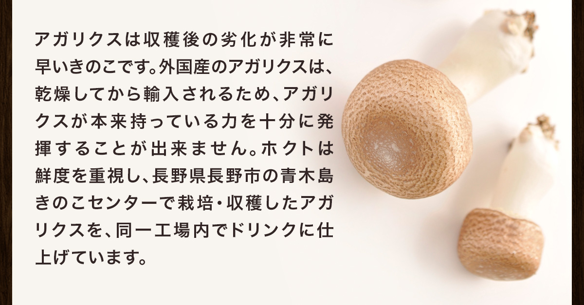 WEB定期】純国産 生アガリクス100％エキス32本 (50ml/本