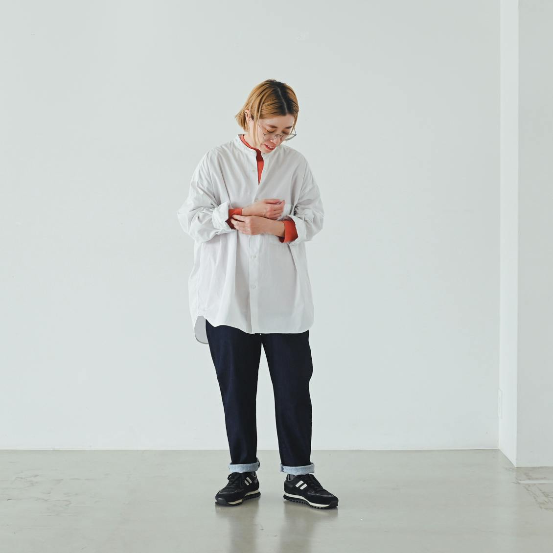 着用レビュー】オリジナル「裏起毛のペグパンツ」を、身長別に7名がは