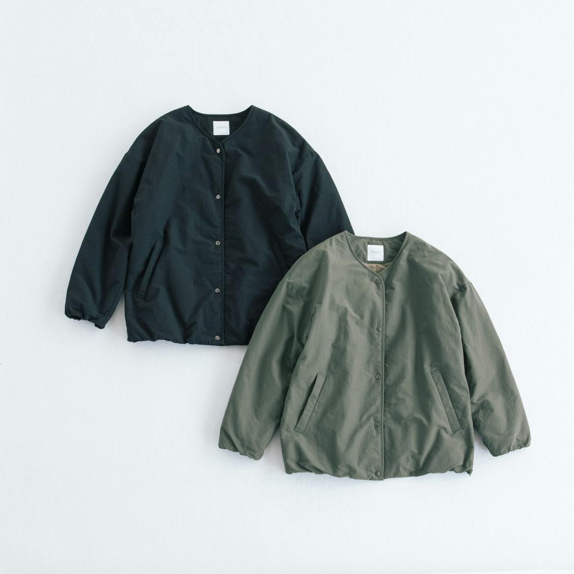 ふんわり軽くてあったかい」洗えるショート丈コート（中綿入り