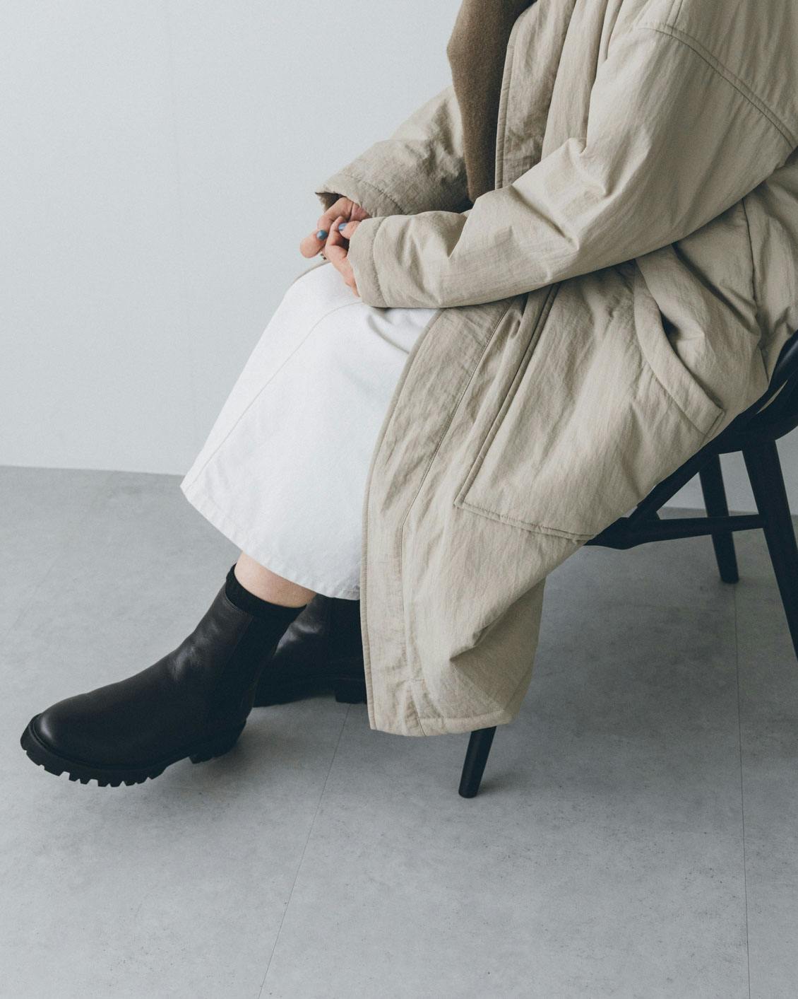 āta / アタ / 中綿コート（ベージュ・チャコール） - 北欧、暮らしの道具店