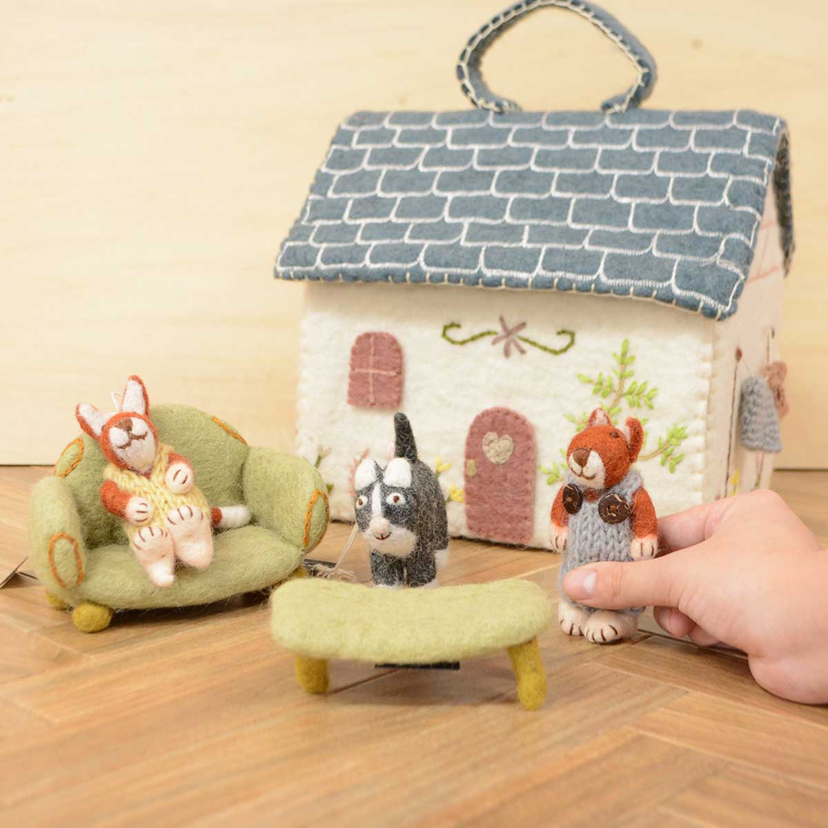 Gry&Sif グライアンドシフ ドールハウス ( 青い屋根 )｜北欧雑貨