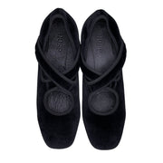 X Ballet - Black Velvet Stretch. Comfortable and Chic Women's