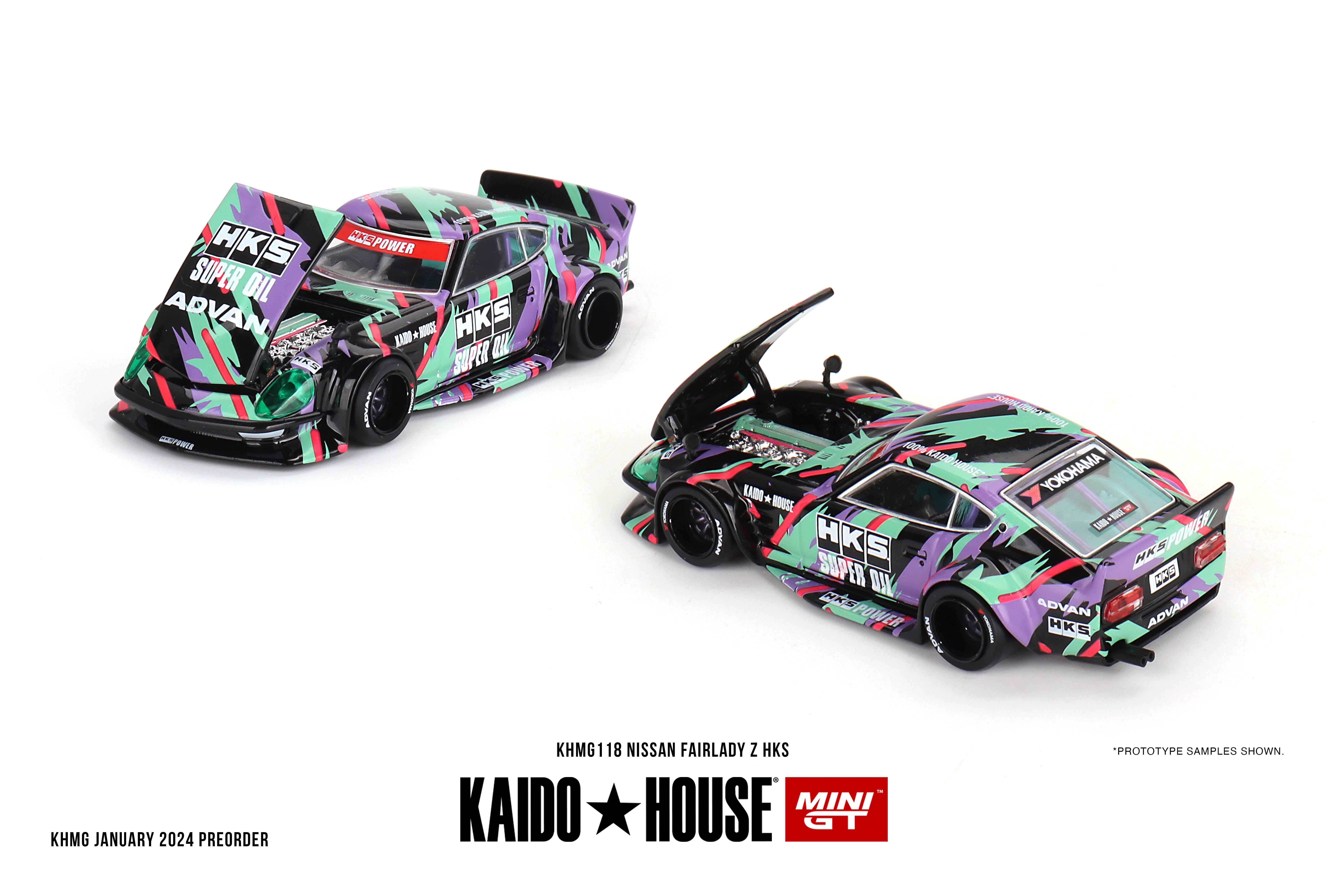 Kaido House + Mini GT 1:64 Nissan Fairlady Z HKS KHMG118 – Horizon