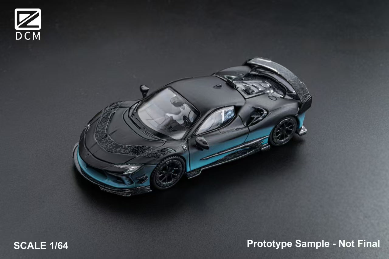 Preorder] DCM 1:64 Ferrari Mansory SF90 F9XX Black/ Blue (2