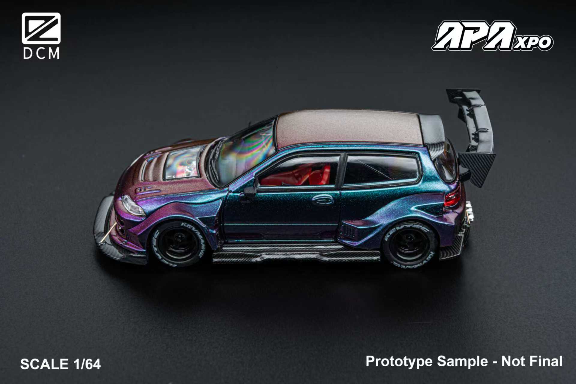 Online Only] DCM 1:64 Honda Kevmannz 1996 EG6 Hatchback Wide Body