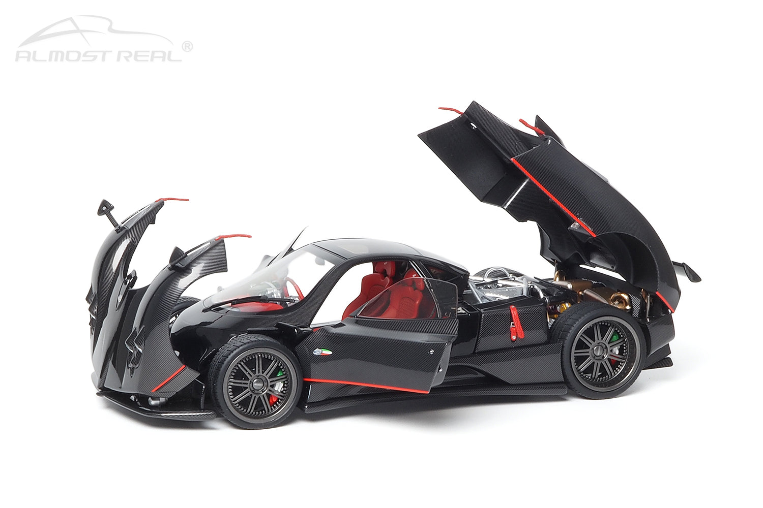 Almost Real 1:18 Pagani Zonda F - 2005 - Gloss Carbon Black with