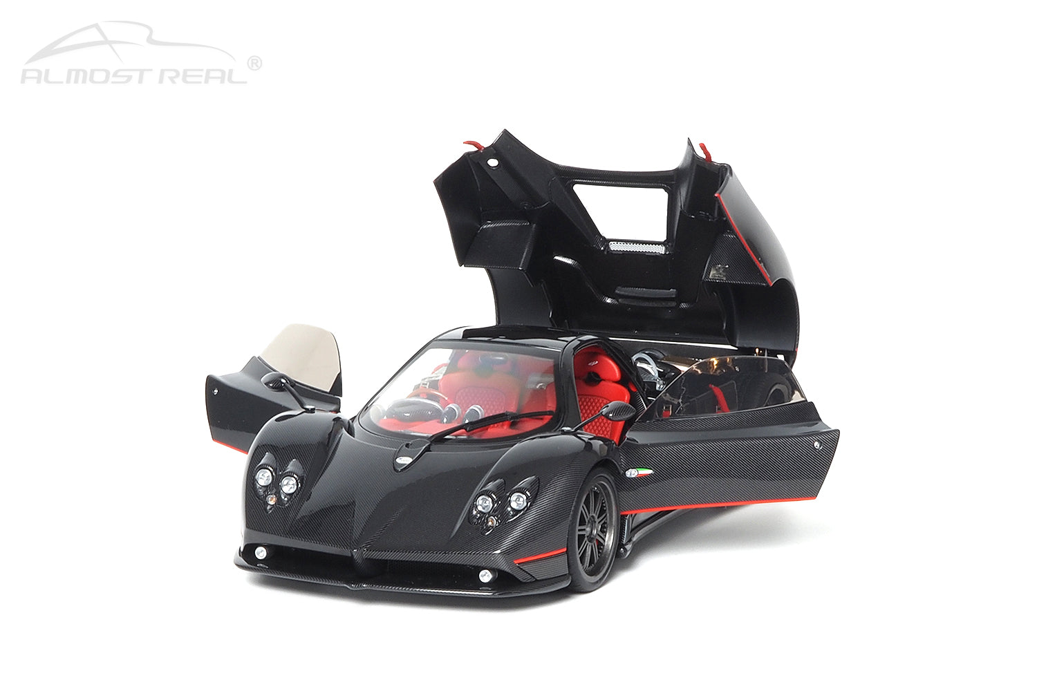 Almost Real 1:18 Pagani Zonda F - 2005 - Gloss Carbon Black with