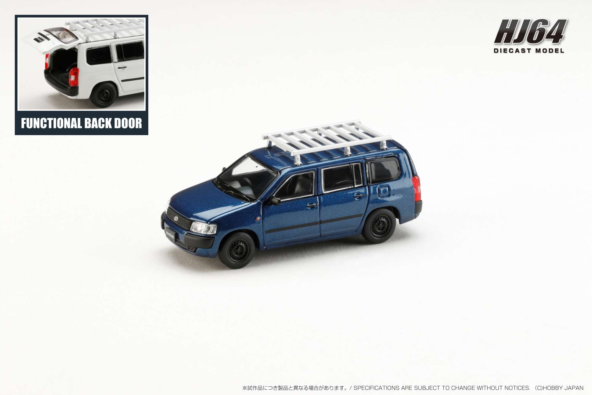 Hobby Japan 1:64 Toyota PROBOX Customized Ver. With Roof Carrier