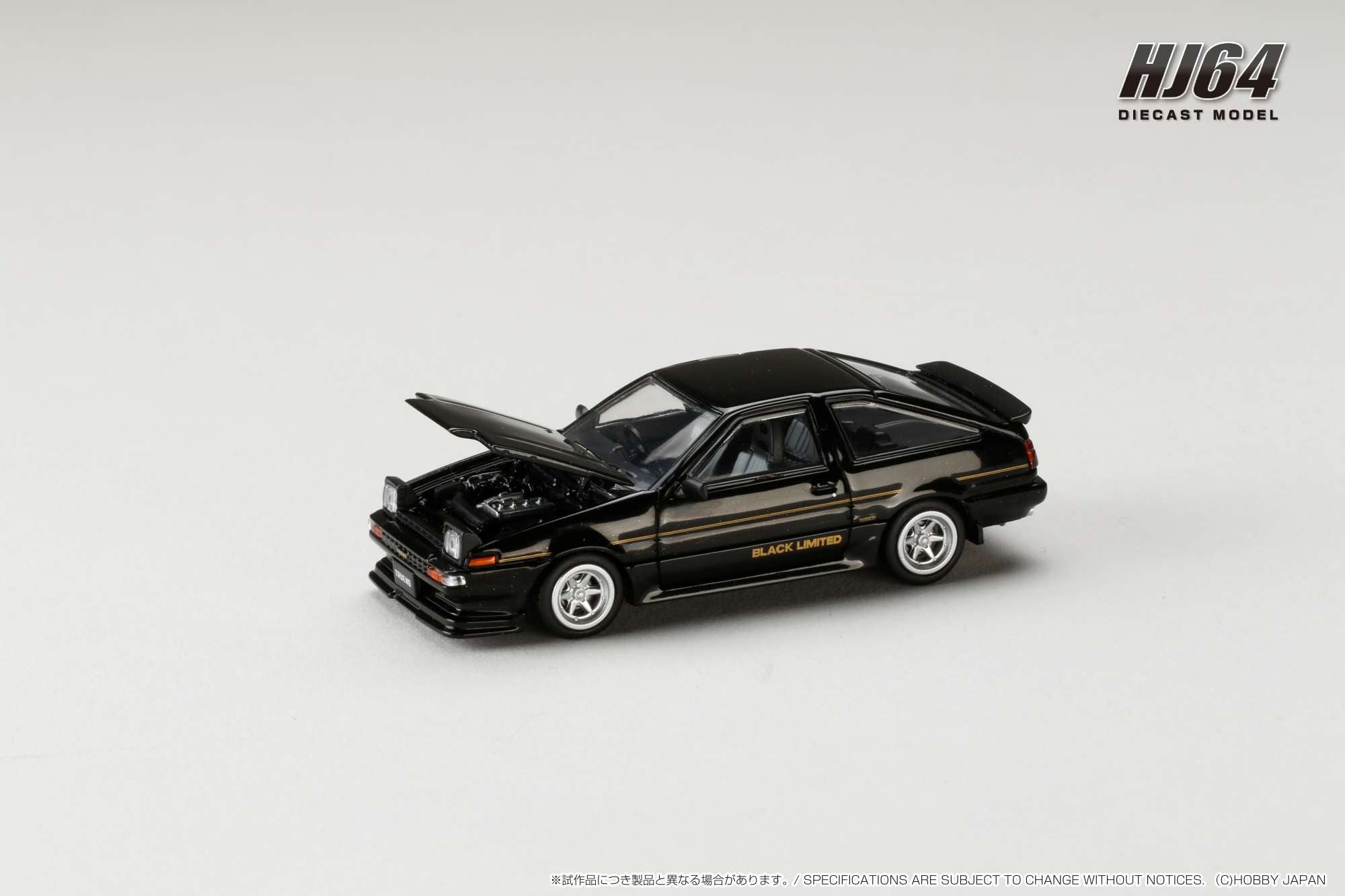 Hobby Japan 1:64 Toyota SPRINTER TRUENO GT APEX (AE86) BLACK