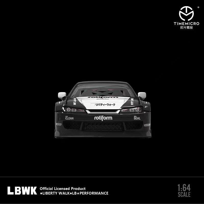 TimeMicro 1:64 Nissan Silvia S15 LBWK Black TM646002 – Horizon Diecast