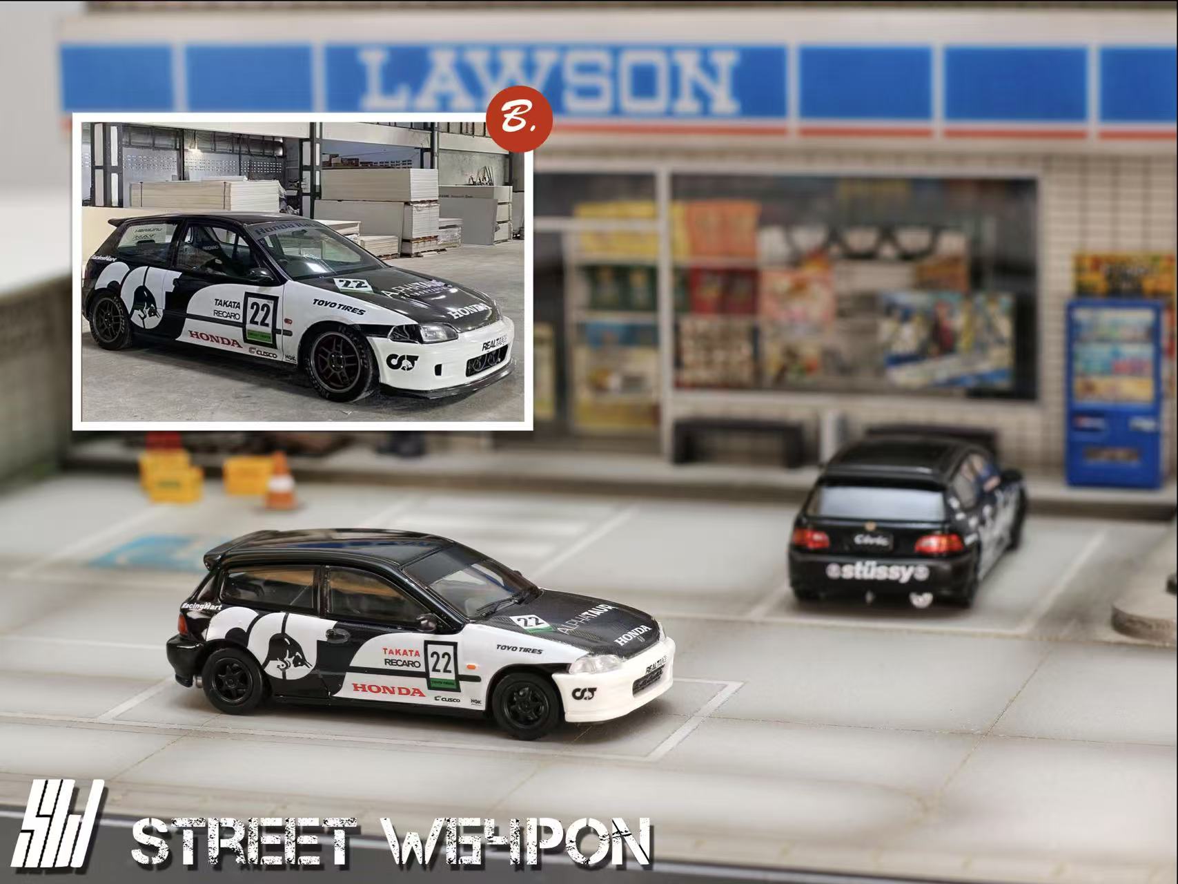 Street Weapon 1:64 Honda Civic EG6 (2 Colours) – Horizon Diecast