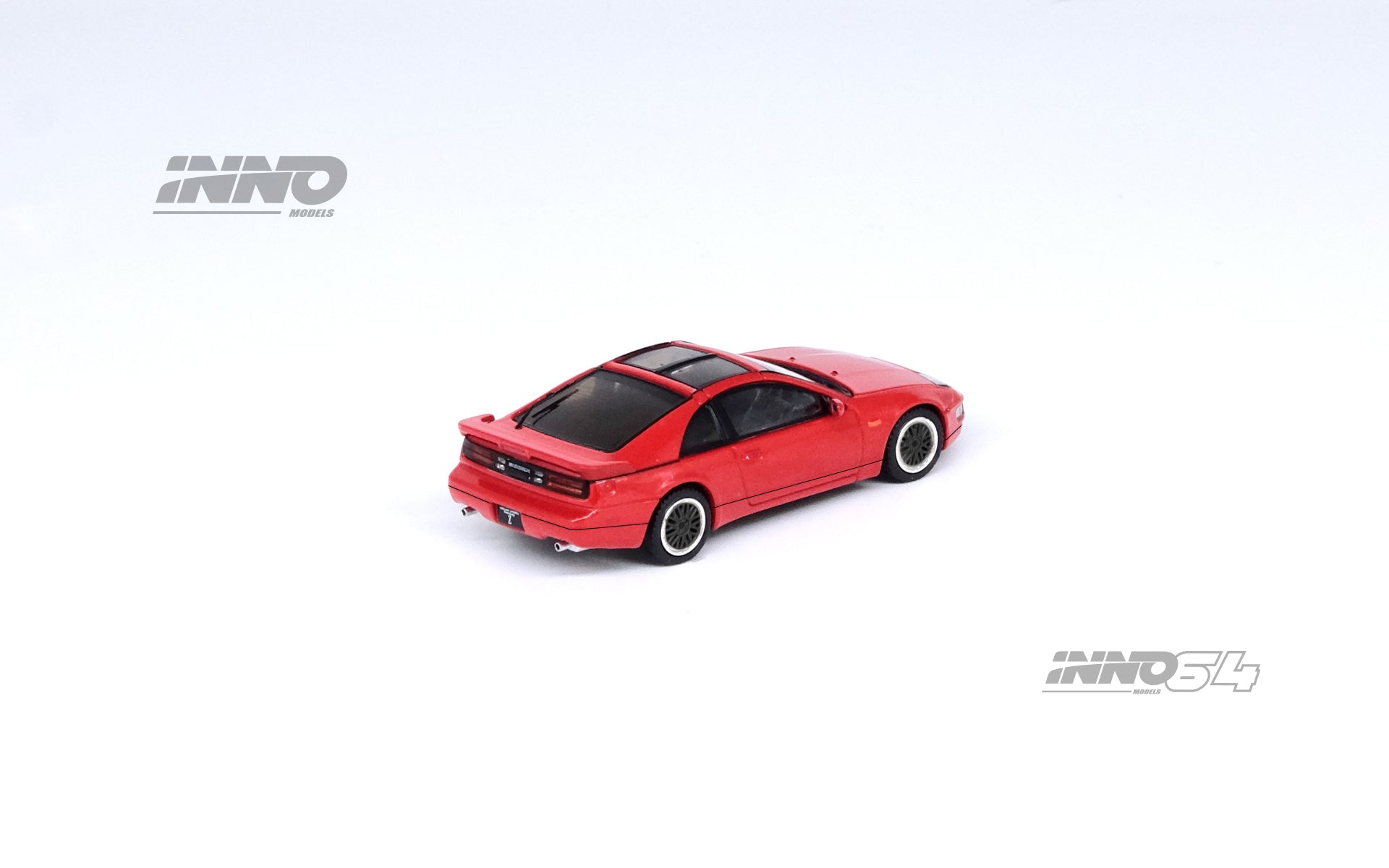 Inno64 1:64 Nissan Fairlady Z (Z32) Aztec Red With Extra Wheels
