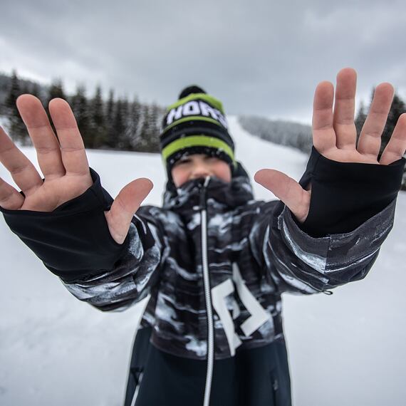Damien Youth jacket - black brush - Horsefeathers