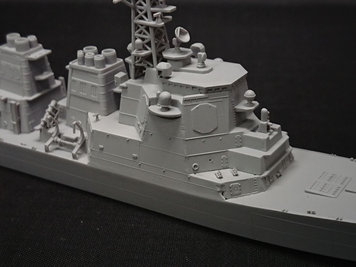 ほそプラネット | ハセガワ 1/700 護衛艦 みょうこうをつくる（2）