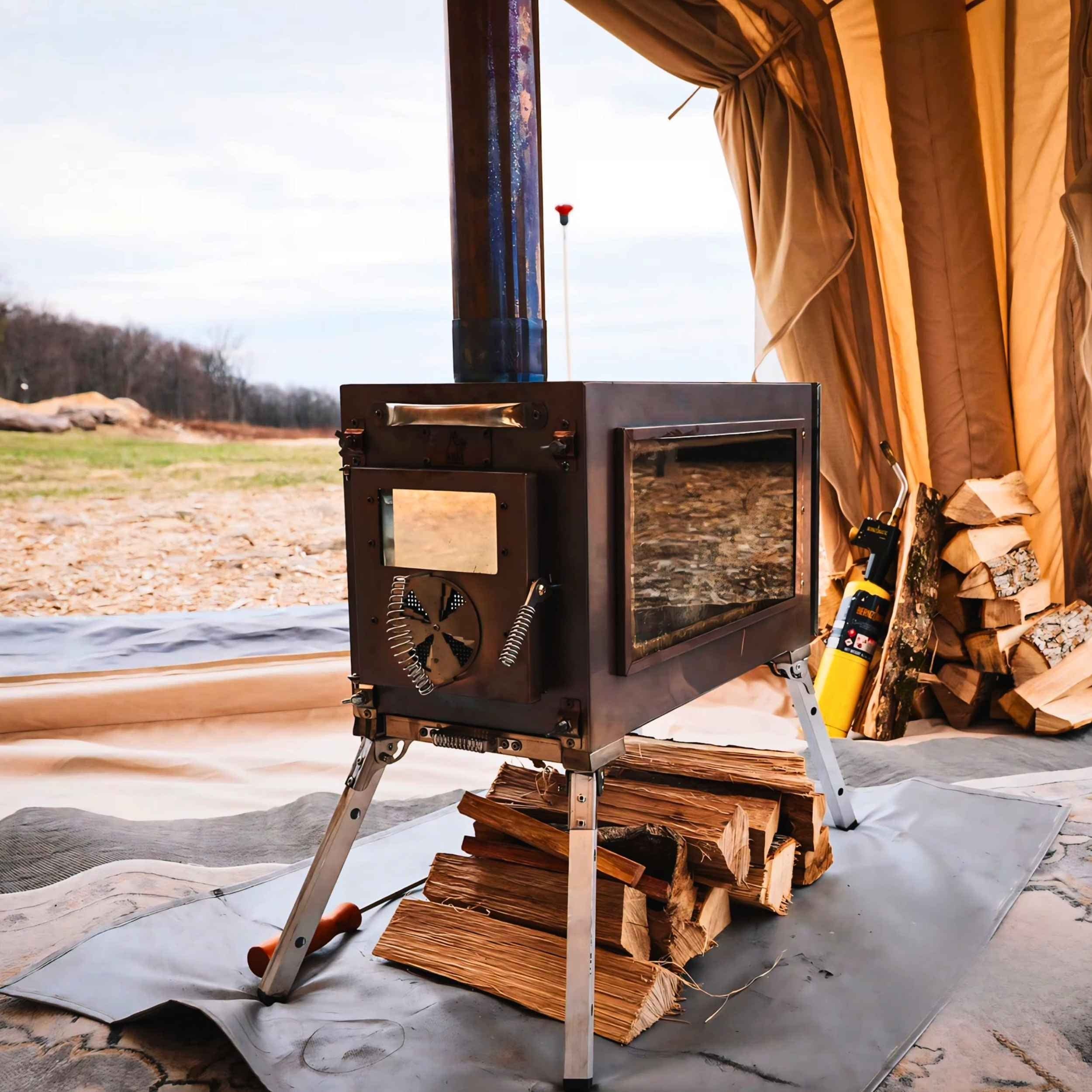 Coody 17.2 | RBM Outdoors (Koala 7) Beige + Wood Stove Caminus M