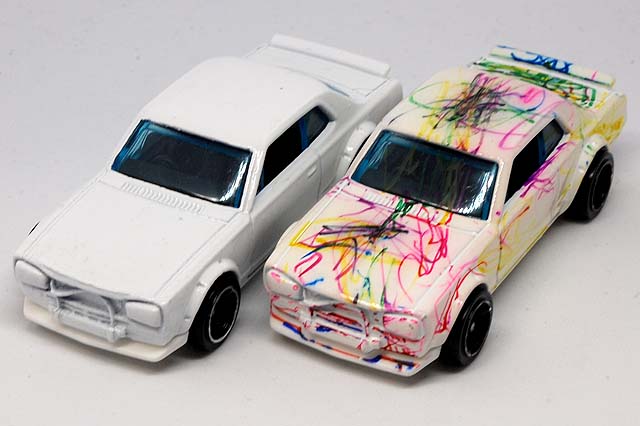 ぬり絵イベントで貰ったハコスカ、SKYLINE H/T 2000 GT-Xのレビュー