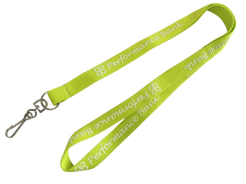 黄緑色ネックストラップ