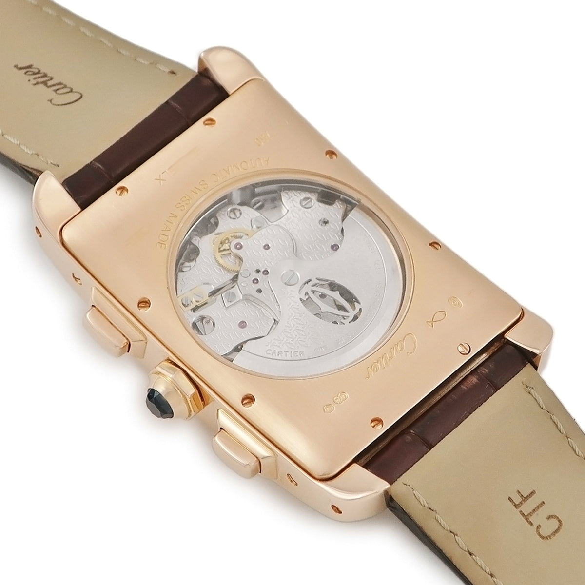 カルティエ Cartier タンクアメリカン クロノグラフ XL W2609356 自動