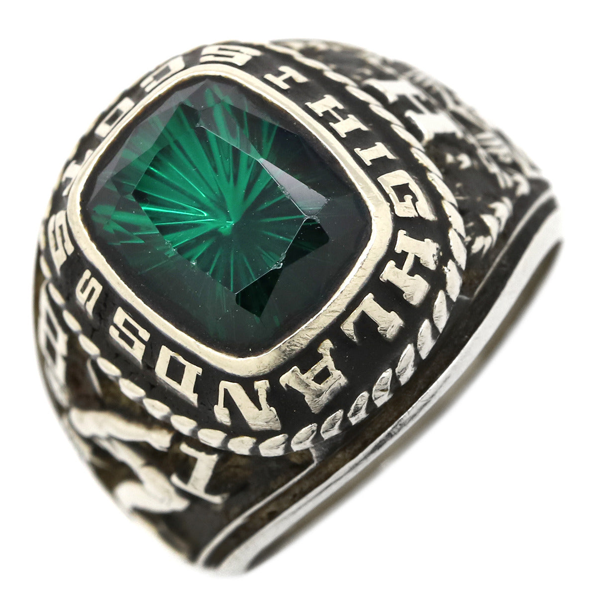 ジャスティンズ JOSTENS カレッジリング ホワイトゴールド リング 指輪