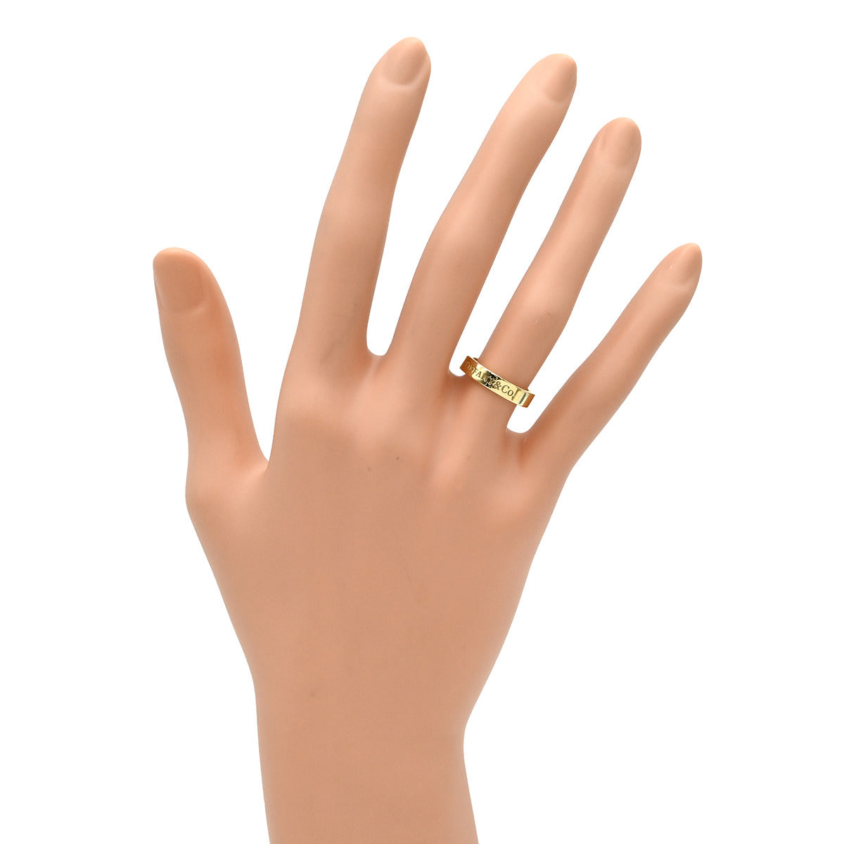 ティファニー Tiffany & Co フラットバンド イエローゴールド リング