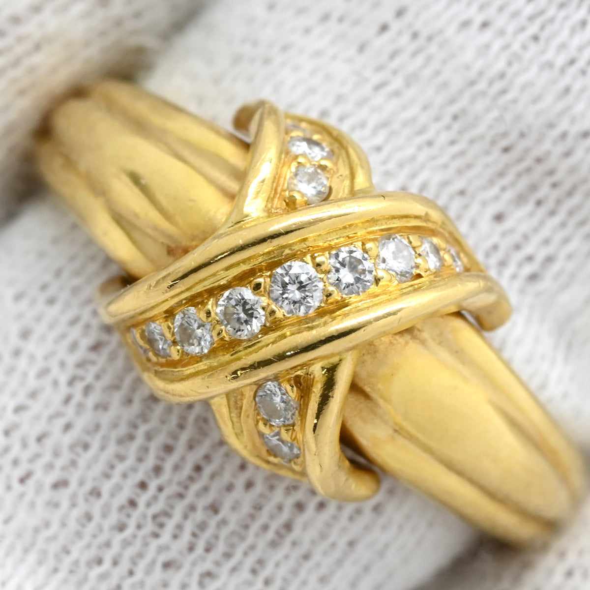 ティファニー Tiffany & Co シグネチャー クロス ダイヤリング