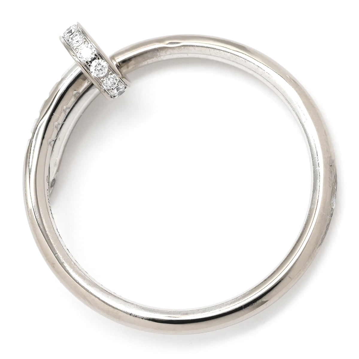 カルティエ Cartier ジュストアンクル リング ホワイトゴールド #55