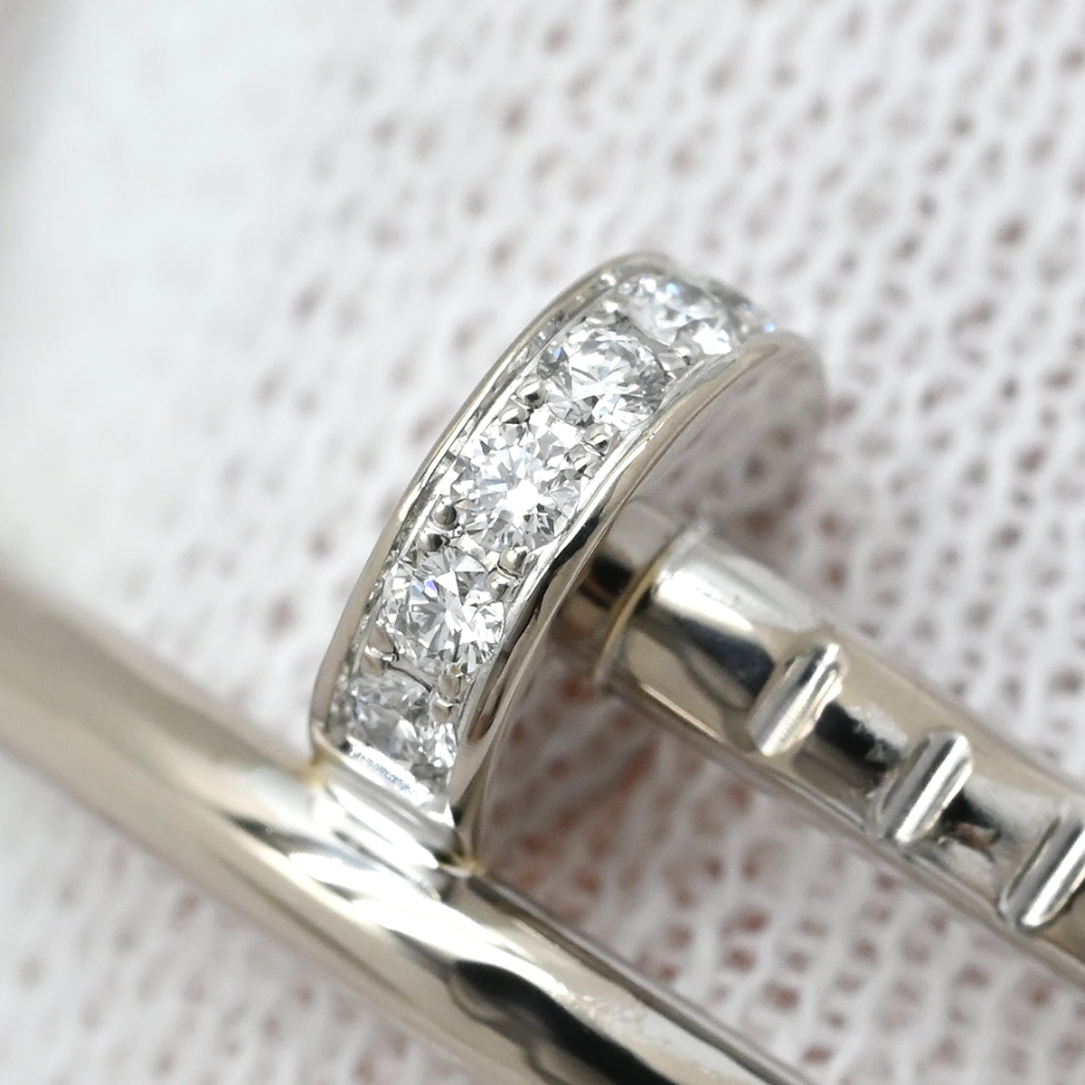 カルティエ Cartier ジュストアンクル リング ホワイトゴールド #55