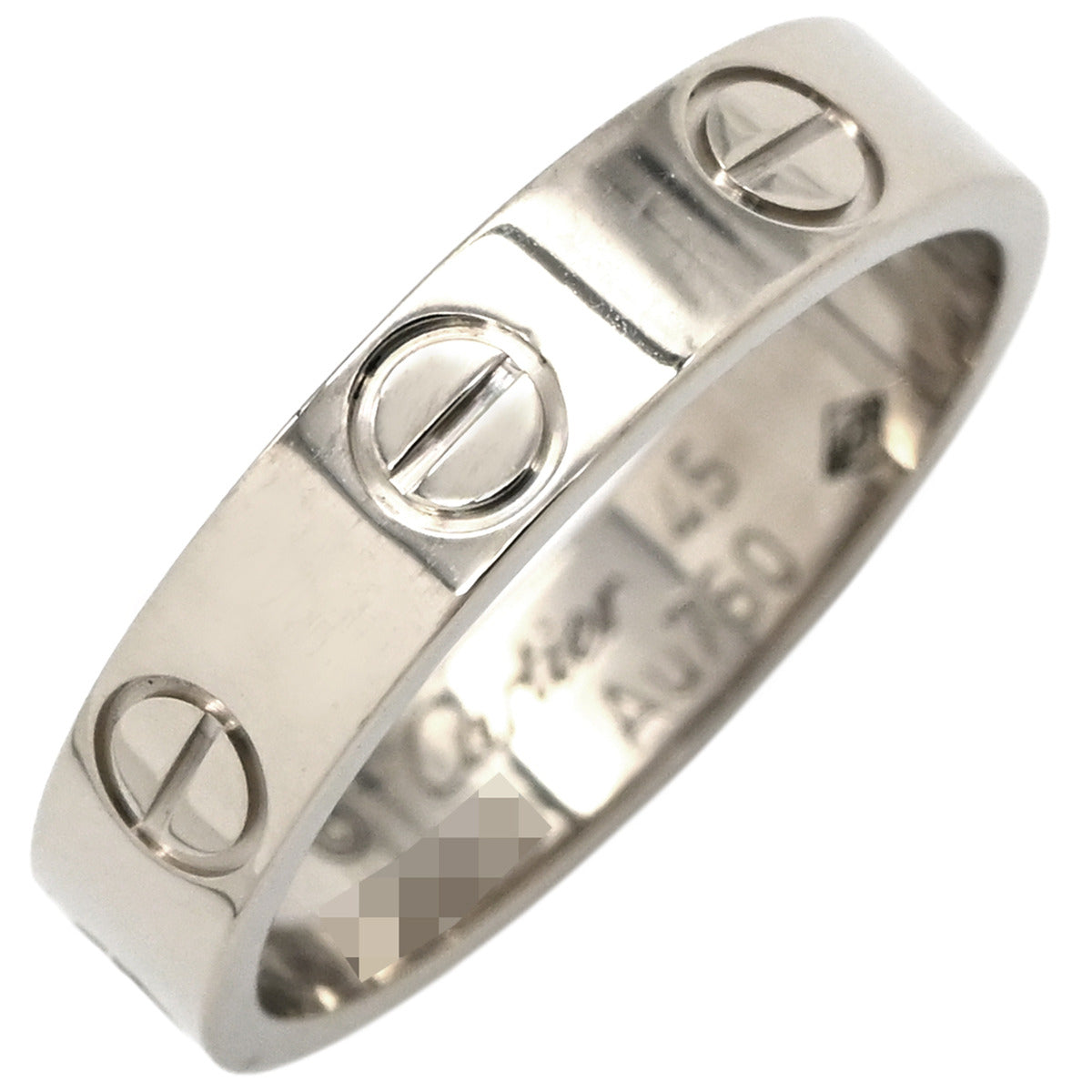 カルティエ Cartier ラブリング スモールモデル ホワイトゴールド #45