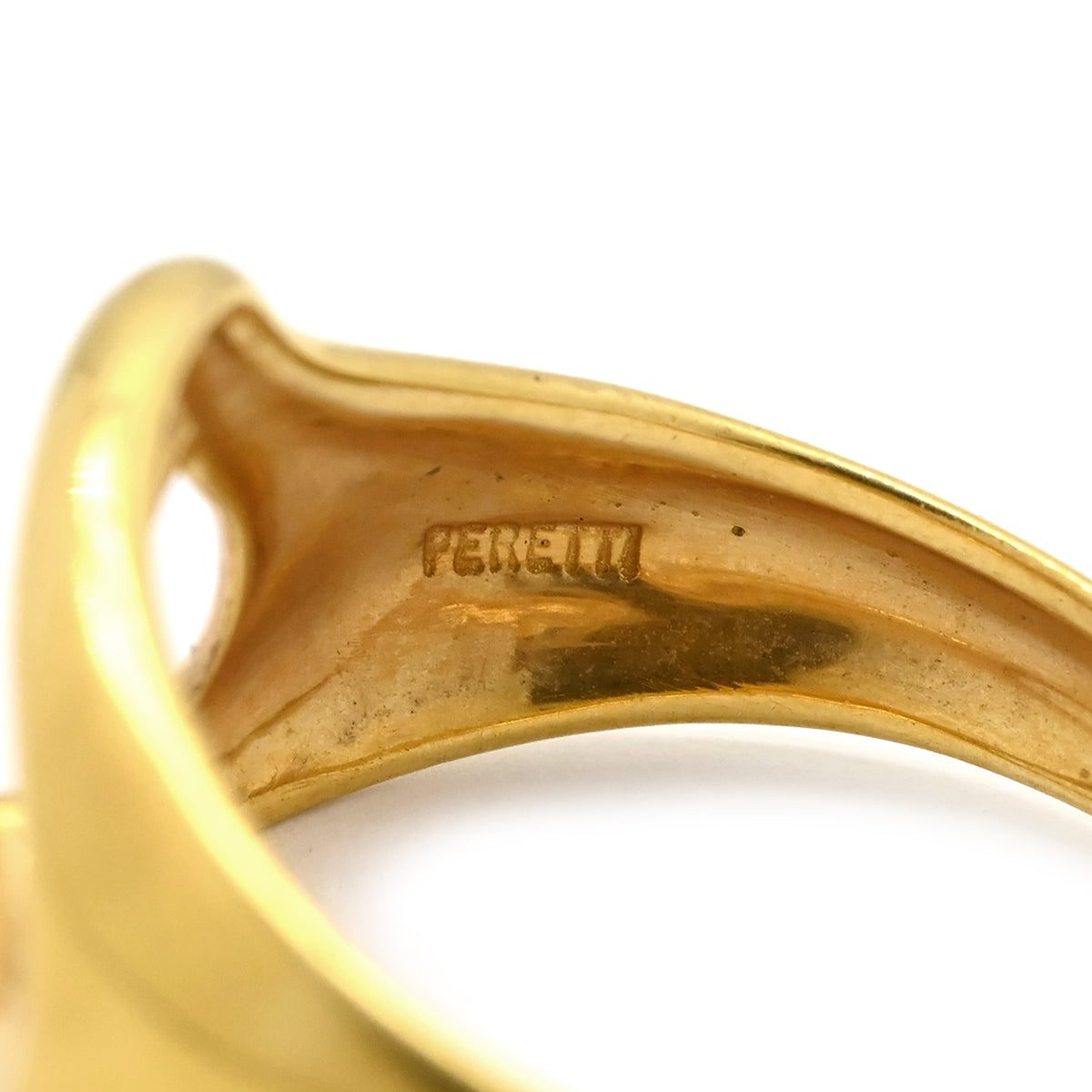 ティファニー Tiffany & Co オープンハート イエローゴールド リング