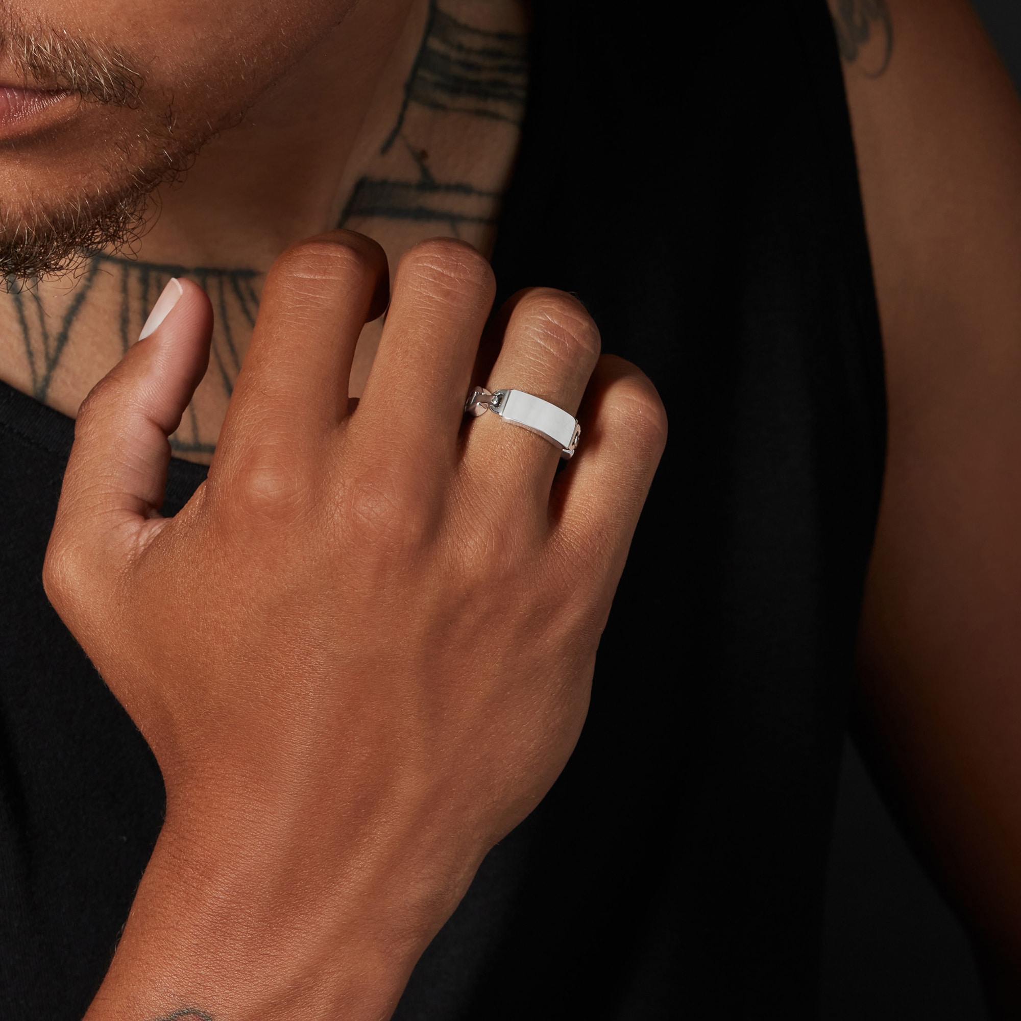 DAME TRI-LINK MONOGRAM｜silver｜Ring｜HOORSENBUHS(ホーセンブース