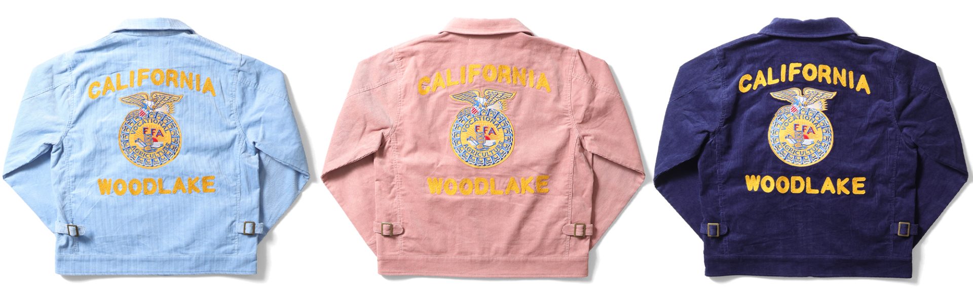 12ウェールの細畝コーデュロイを使用した『刺繍ジャケット