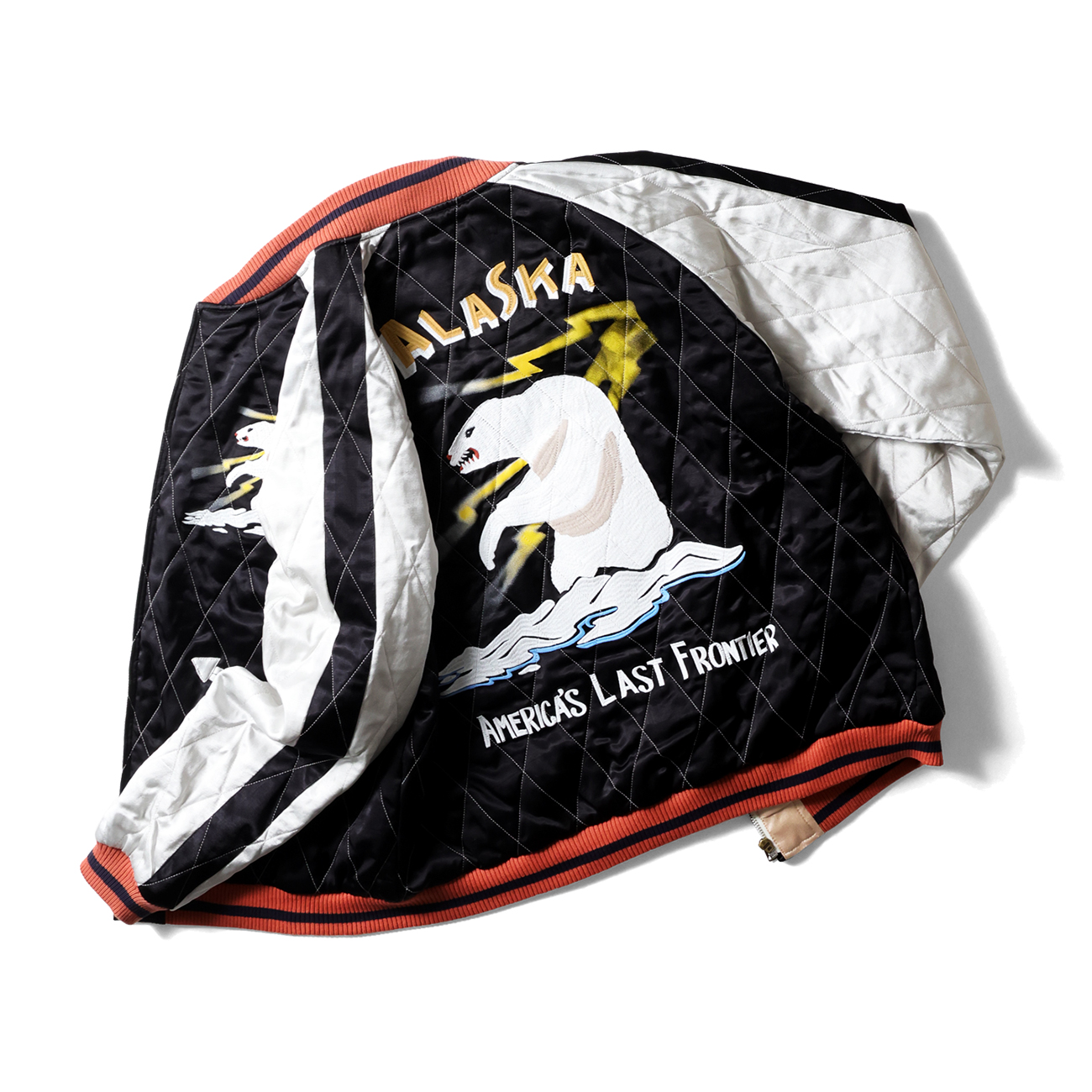 レーヨン生地×ダイヤモンドキルト×アラスカ柄の最強『スーベニア