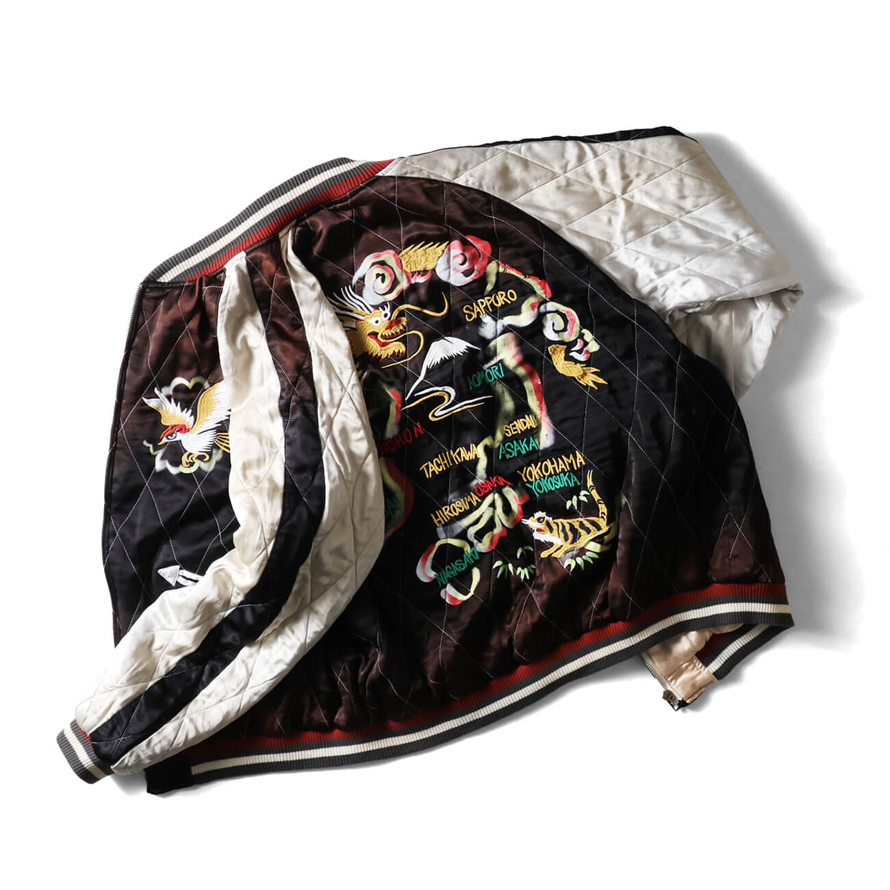 HOUSTON / ヒューストン 51527vw VINTAGE WASH RAYON SOUVENIR JACKET