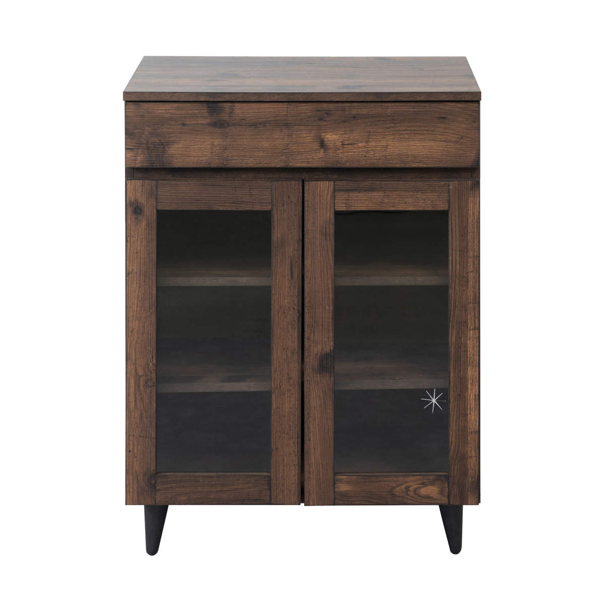 キッチンカウンター 幅60cm ガラス扉 ミニカップボード Arizona – ハウジー