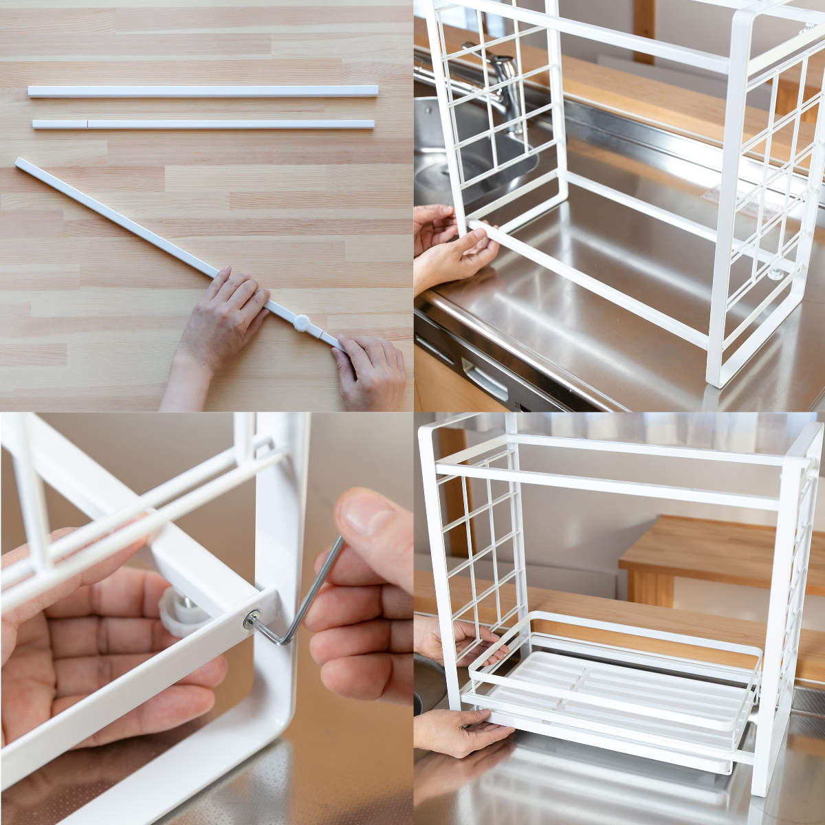 山崎実業 tower シンク上伸縮システムラック用 伸縮バー タワー – ハウジー