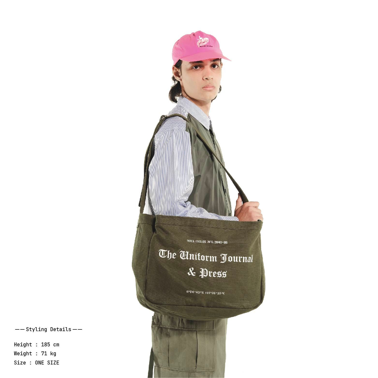 Newspaper Bag II / Olive — Hoya Fields