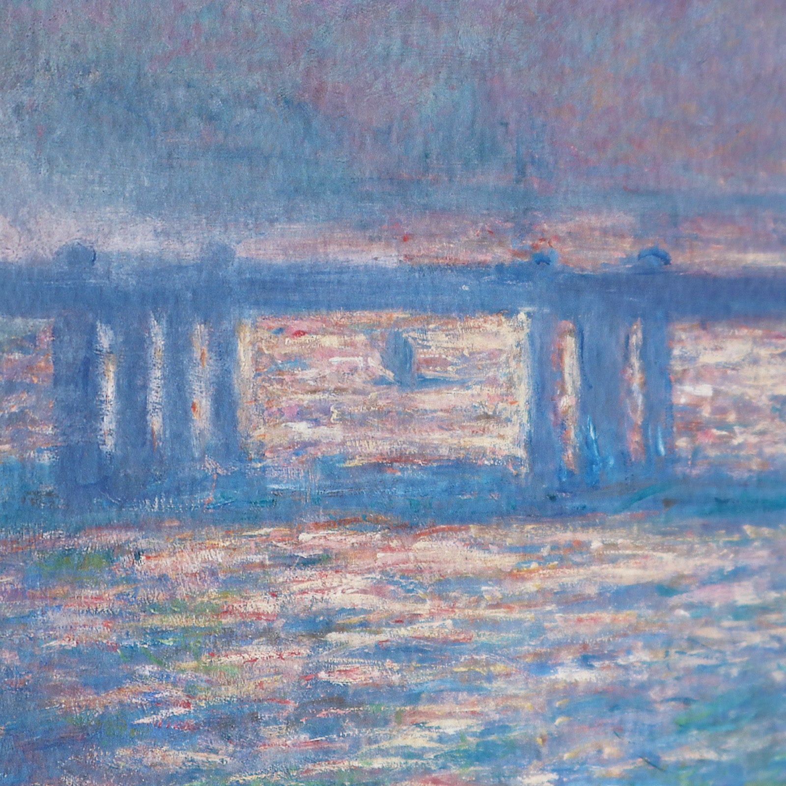 クロード・モネ 「チャーリング・クロス橋」アートポスター（フレーム