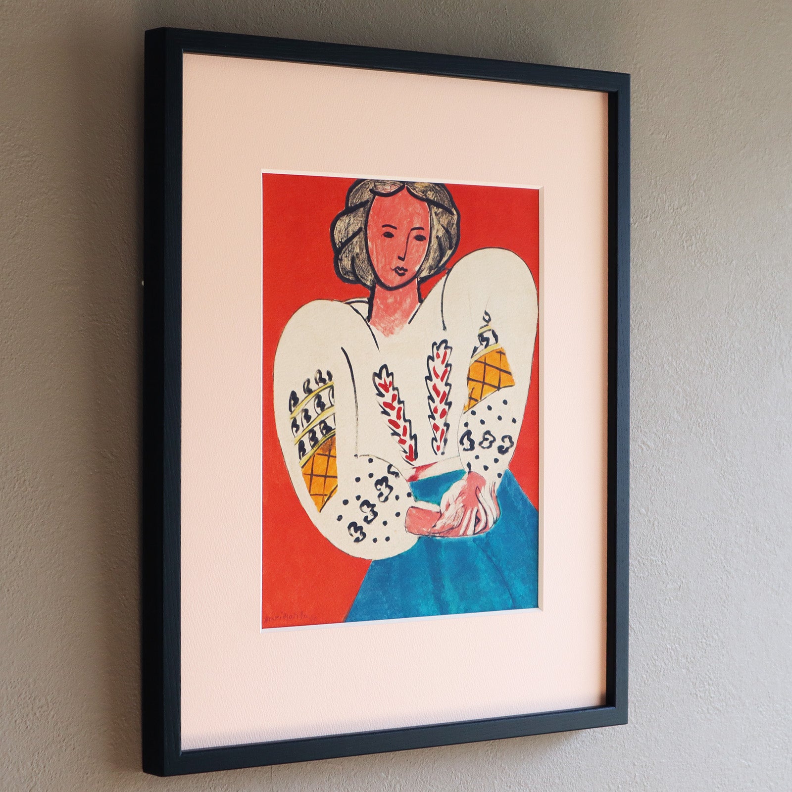 アンリ・マティス 「ルーマニアのブラウス」アートポスター｜モダン