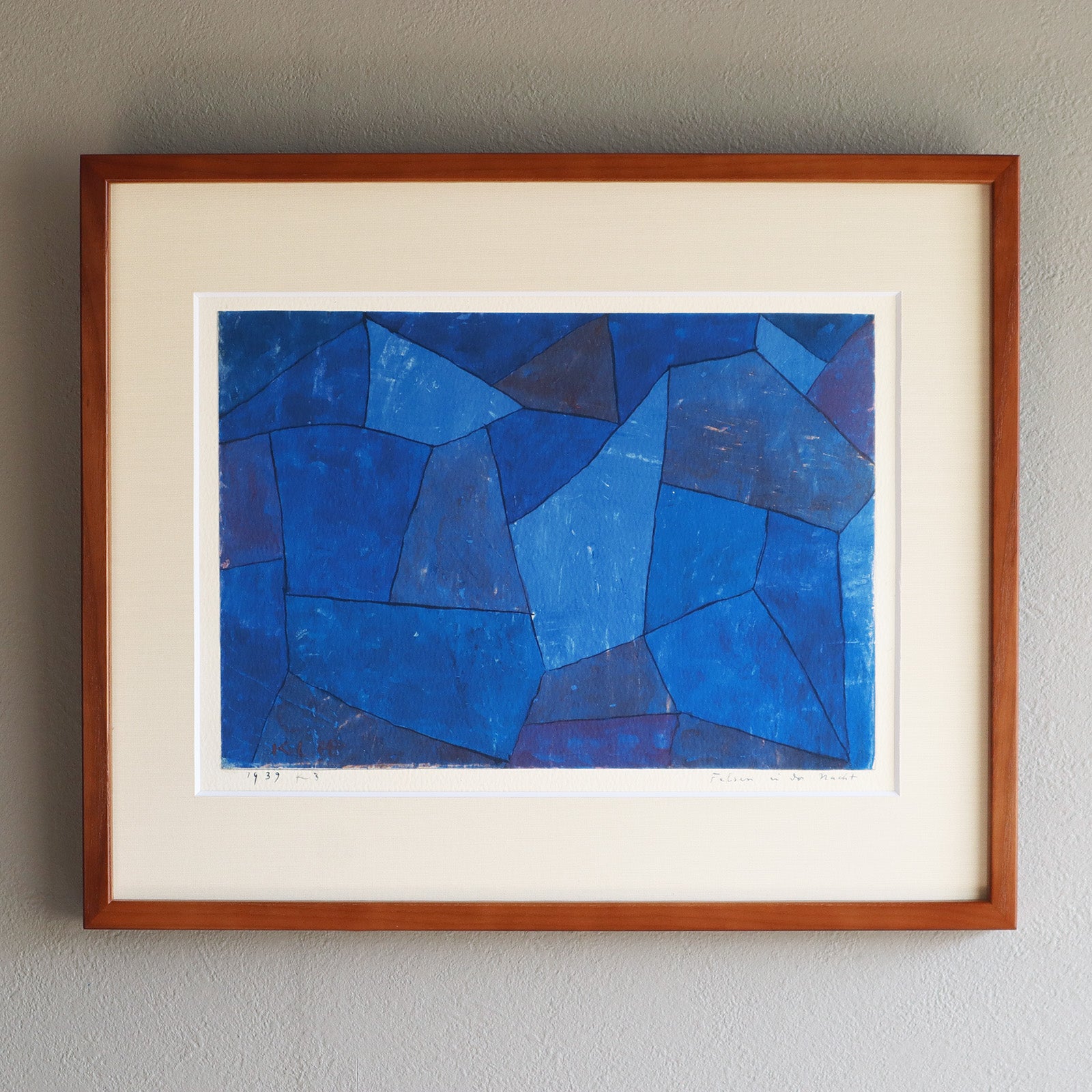 パウル・クレー「夜の岩」アートポスター｜北欧ヴィンテージに合う抽象