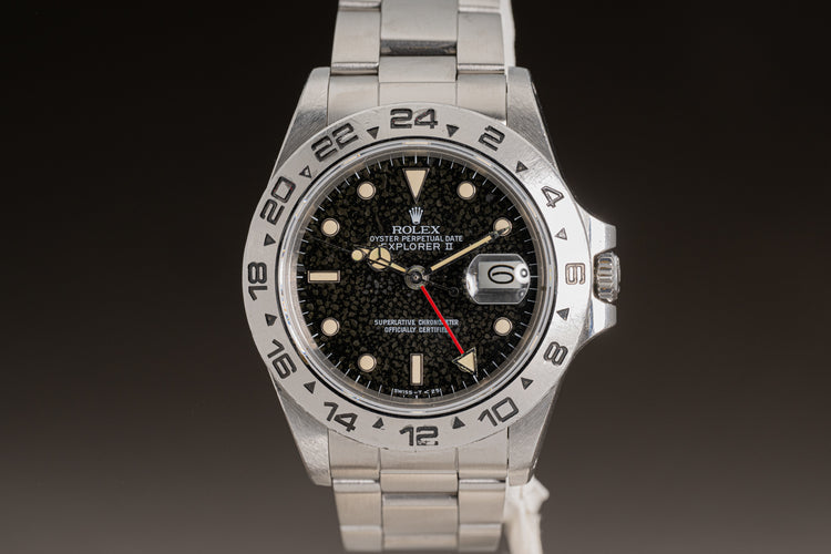 HQ Milton - 1986 Rolex Explorer II 16550 Black & Carbon Pebble