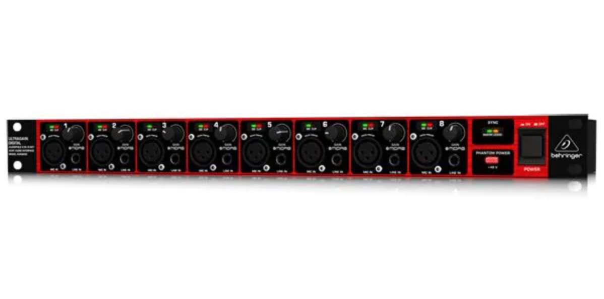 BEHRINGER ULTRAGAIN DIGITAL ADATコンバーター ADA8200 / 8chマイク