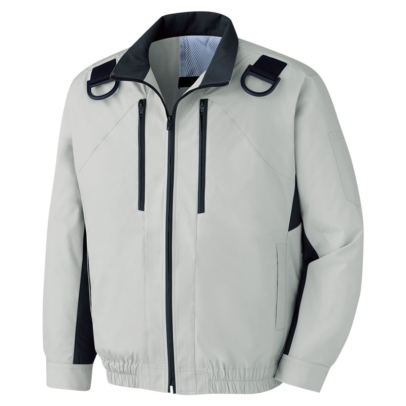 BLOUSON 長袖ブルゾン単体 WE71上 シルバーグレー - ミドリ安全の熱中対策