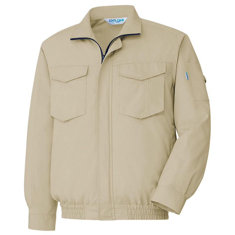 BLOUSON 長袖ブルゾン単体 WE46 上 ライトグリーン - ミドリ安全の熱中対策