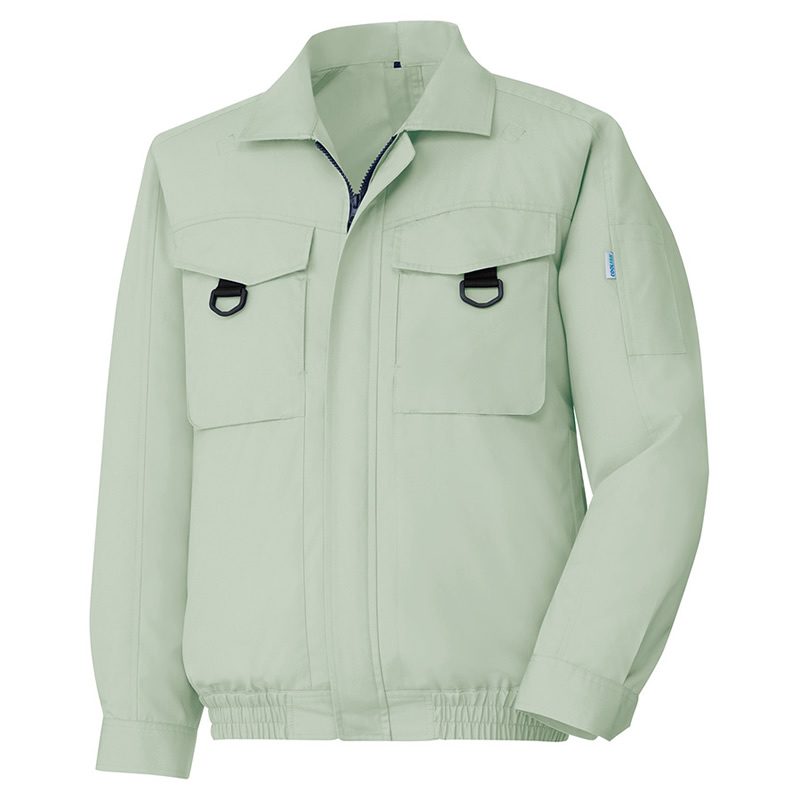 BLOUSON 長袖ブルゾン単体 WE56上 ライトグリーン - ミドリ安全の熱中対策